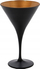 Gotë martini matte, 280 ml, xham, e zezë me ari