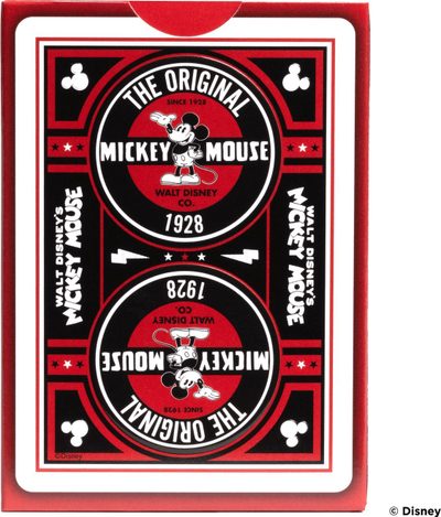 Lojë letra Bicycle Disney Classic Mickey Mouse, standard poker, të kuqe