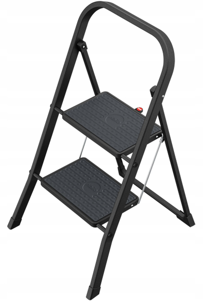 Shkallë palosëse Hailo K44 StandardLine, çelik, mban gjer në 150 kg, gri