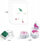 Set stampash kreativ për kalamaj Djeco Flower Girls, 16 fletë, 4 ngjyra boje, shumëngjyrësh