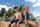 Kostum banje njëpjesësh Arena Galactic Pro për goca, MaxLife Eco, dizajn Swim Pro, blu