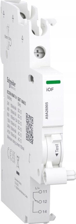 Kontakt ndihmës Schneider Electric Acti9 IOF A9A26905, 0.1-6A, modular, gri
