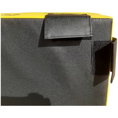 Kuti stërvitore plyometrike MASTER Soft, 90 x 75 x 15 cm, e verdhë e zezë