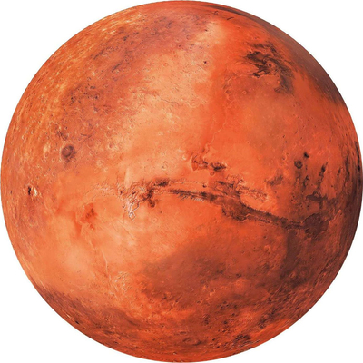 Puzzle Clementoni NASA Mars, 500 copa, rrethor 50 cm, portokalli
