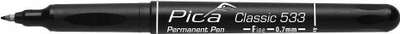 Marker profesional Pica Professional Thin 533 46, majë e hollë, i zi