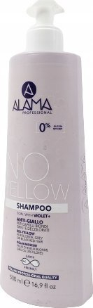 Shampo Alama No Yellow, për flokë bjonde, me pigment vjollcë, 500 ml