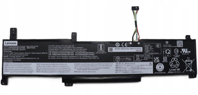 Bateri Lenovo L20M3PF0, 4054 mAh, 11.1 V, e zezë