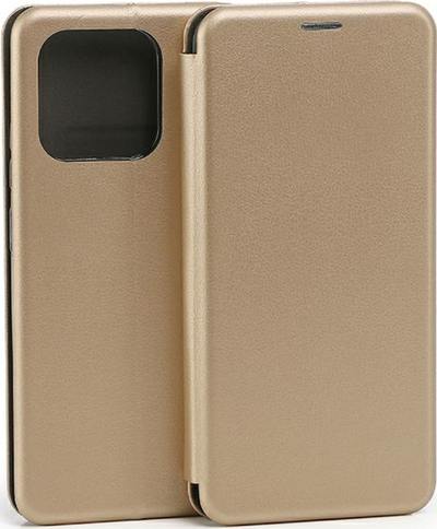 Kuti mbrojtëse Beline Flip Wallet për Xiaomi 12C, magnetike, me xhep për karta, ngjyrë gold