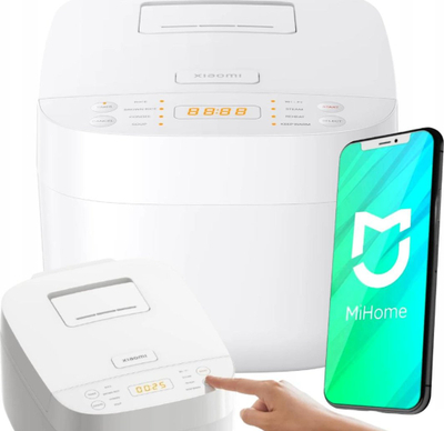 Tenxhere orizi Xiaomi Smart Multifunctional Rice Cooker EU BHR7919EU, multifunksionale, inteligjente, e bardhë