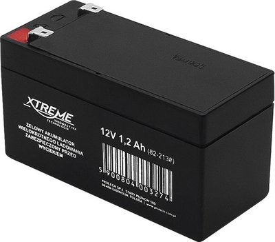 Bateri xheli Xtreme AGM, 12V, 1.2Ah, e zezë
