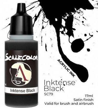Bojë akrilike Paint Scale 75 Scalecolor Inktense Black, 17mL, e zezë