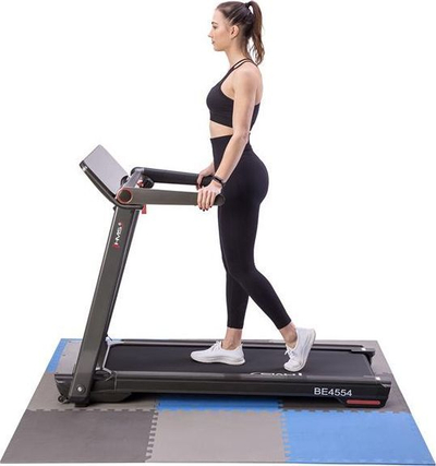 Подлога за вежбање One Fitness puzzle, 9 парчиња, сина/сива