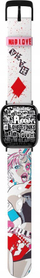 Rrip smartwatch DC Harley Quinn Manga Mad Love, silikon, 22mm, i bardhë me figura shumëngjyrëshe