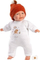 Kukull bebe Llorens Smiling Baby, trup i butë, 31cm, e bardhë