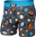 Boxer burrash Saxx Vibe SXBM35, viskozë elastike, print sportiv, gri shumëngjyrësh
