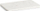 Pjatë për meze Shaughan, drejtkëndore, me dorezë mermeri, e bardhë