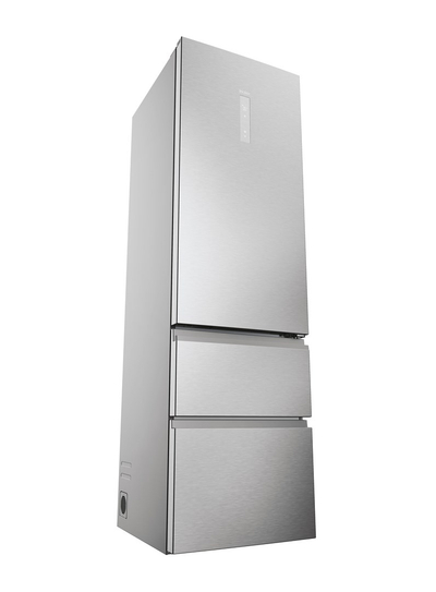 Frigorifer kombi Haier HTW5620DNMG, 414L, No Frost, inox
