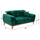 Kanape krevati Bennington HM3250.13, 2 vendëshe, 180x95x80 cm, jeshile e errët
