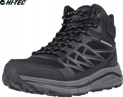 Këpucë trekking Hi-Tec Gewila Mid WP M, të papërshkueshme nga uji, për meshkuj, të zeza