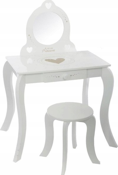 Tavolinë tualeti për kalamaj Atmosphera Dressing Table and Stool, MDF, me pasqyrë, shumëngjyrëshe
