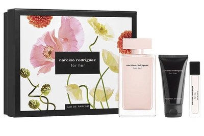 Set Eau De Parfum For Her,100 ml+ locion trupi,50 ml + Eau De Parfum, 10 ml