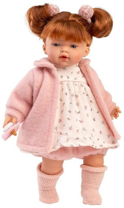Kukull qajëse Llorens Lea, 33cm, për fëmijë, e shumëngjyrshme