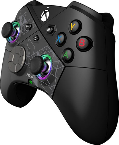 Gamepad MSI Force Pro W, wireless USB Bluetooth, për PC Android Xbox, i zi