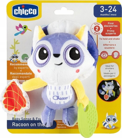 Karrocë ecjeje Chicco Walking Game Raccoon, lodër interaktive, për fëmijë