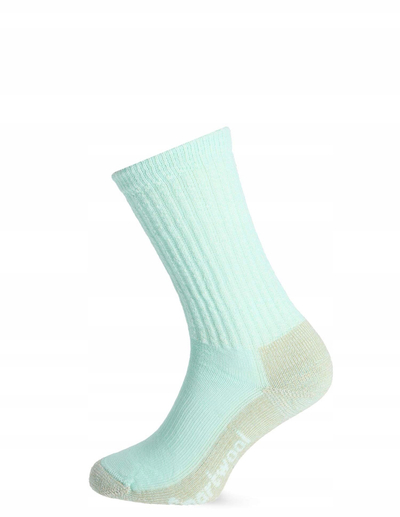 Çorape hiking Smartwool Classic Hike Light Cushion Crew për gra, jastëk i lehtë, me lesh merino, ngjyrë blu e çelët