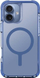 Kllapë telefoni Uniq Combat MagClick për iPhone 16 6.1", rezistente ndaj goditjeve, transparente blu
