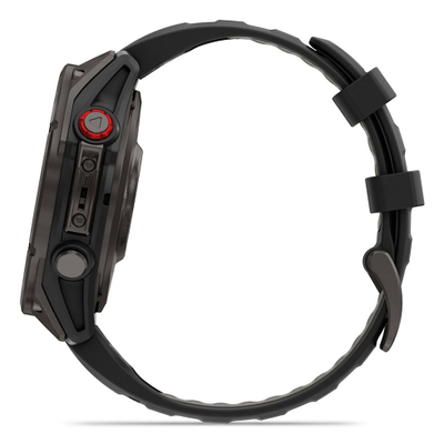 Ora inteligjente Garmin Fenix 8 Pro AMOLED 47mm, GPS, rrip silikoni i zi
