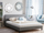 Shtrat dopio Beliani Fitou, 180x200cm, me LED, gri e çelët