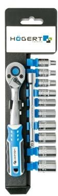 Set veglash Högert Technik HT1R334, 11 copë, çelik krom vanadium