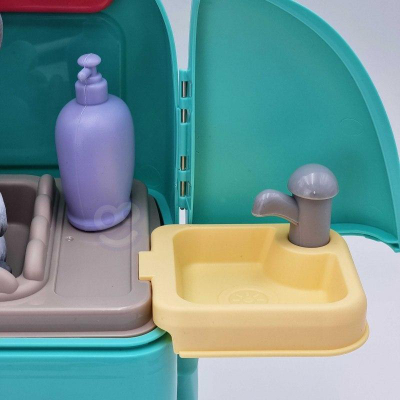 Lodër veterinari WOOPIE Doggy Backpack, set 2 në 1, shpinore me qenush, shumëngjyrëshe