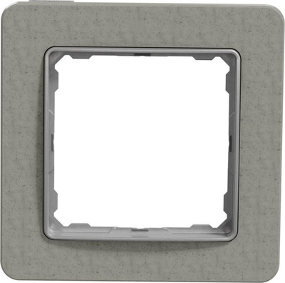 Kornizë prizë Schneider Sedna Elements 1-vendëshe, montim sipërfaqe, efekt beton, gri