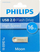 USB Philips Moon Edition 2.0, 16GB, metalik i argjendtë