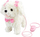 Lodër qenush pelushi Happy Pets Walk Along Poodle, me telekomandë, me zë, i bardhë
