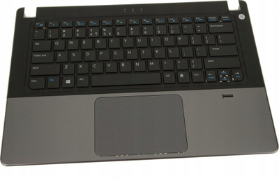 Tastierë laptopi Dell YXGDY, me palmrest, me touchpad, gri e zezë