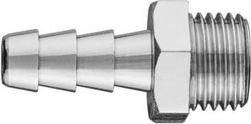 Lidhës për zorrë Neo, 1/2", 10mm, i argjendtë