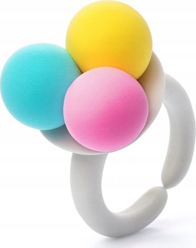 Set modelimi Hey Clay Bijou Rings Sweets Tm Toys, 3 pako, shumëngjyrësh