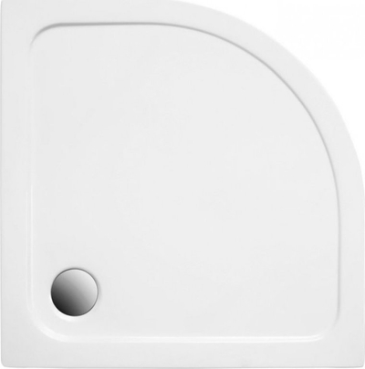 Kadë dushi Polimat Standard 2, 80x80 cm, gjysmërrethore, e bardhë
