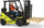Lodër forklift Dickie Toys Clark, set me paletë dhe figurë, jeshile me të zezë
