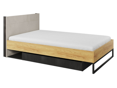 Krevat 120 cm me bazë latoflex TEEN FLEX TF-17, bezhë, zezë