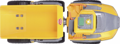Kamion lodër Dickie Volvo Articulated Dumper Truck, 23 cm, me drita dhe zë, i verdhë