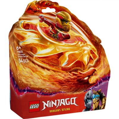 Lodër LEGO NINJAGO Kai's Dragon Spinjitzu Spinner, set ndërtimi, me 2 minifigura, shumëngjyrëshe
