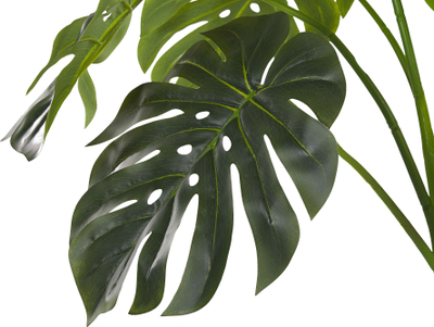 Bimë artificiale dekorative Monstera Plant, me vazo, e gjelbër