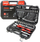 Set çelësash me drita Disen Cr-V 1/2", 32 copa, me valixhe plastike