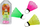 Shuttlecock badminton Leantoys, set me 3 toptha, ngjyra t’përzime