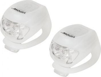 Set drita biçiklete VIPOW URZ0036, LED, montim fleksibël, të bardha