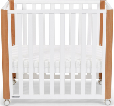 Krevat për bebe Kinderkraft Koya, 4 në 1, me rrota dhe dyshek, i bardhë